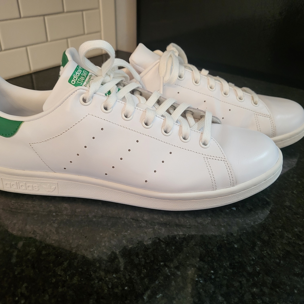 Adidas White Green Sneakers Iconic Design